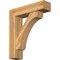 Ekena Millwork Legacy Block Rough Sawn Bracket w/ Offset Brace, Western Red Cedar, 8"W x 32"D x 36"H BKT0806X32X36LEC05RWR - alternate 1